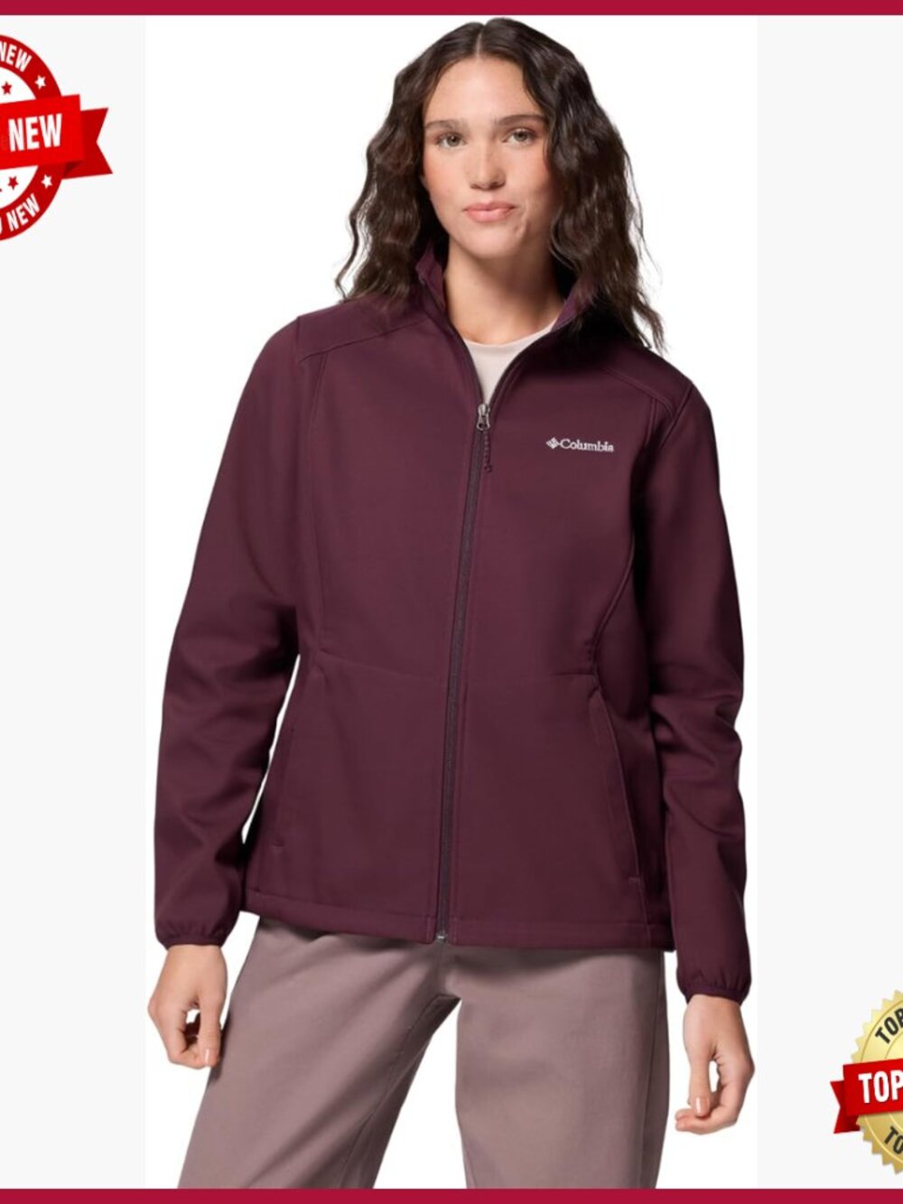 Softshell Active Jacket Regular Fit Polyester Blend Wind Resistant